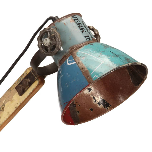 Moniväri teollistyylinen pöytävalaisin Olesea 23x18x95cm (e27)