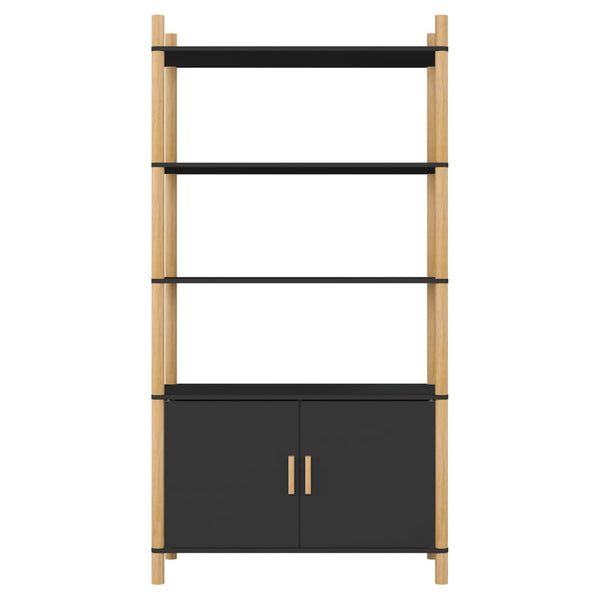 Kaappi musta 80x40x153 cm tekninen puu