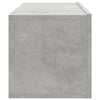 TV-seinäkaapit 4 kpl betoninharmaa 100x30x30 cm