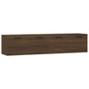 Seinäkaapit 2 kpl ruskea tammi 60x36,5x35 cm tekninen puu