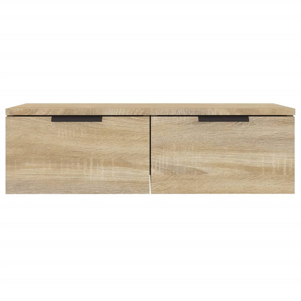 Seinäkaapit 2 kpl Sonoma-tammi 68x30x20 cm tekninen puu