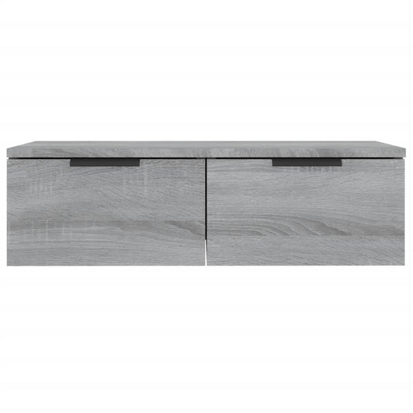 Seinäkaapit 2 kpl harmaa Sonoma 68x30x20 cm tekninen puu