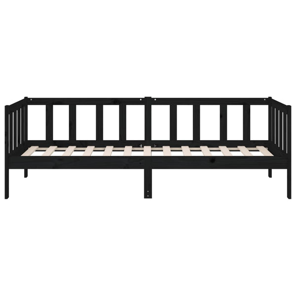 Sohvasänky musta 90x190 cm täysi mänty