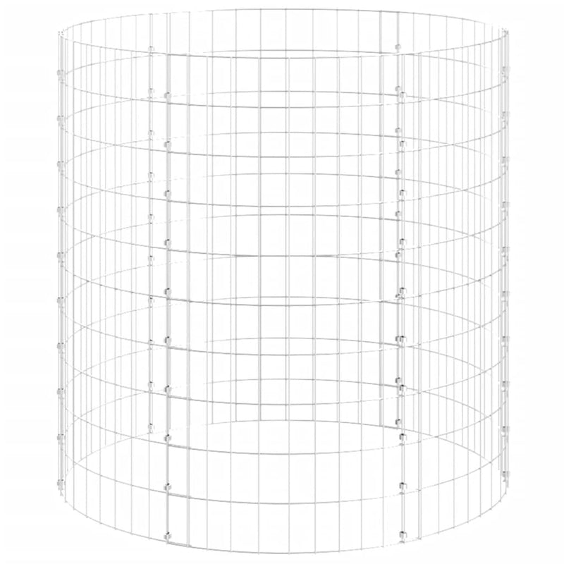 Galvanoitu puutarhakomposti Oleniuc Ø100x100cm (teräs)