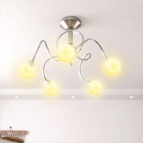 Kattovalaisin pyöreät lasivarjostimet 5 G9 LED-valoille