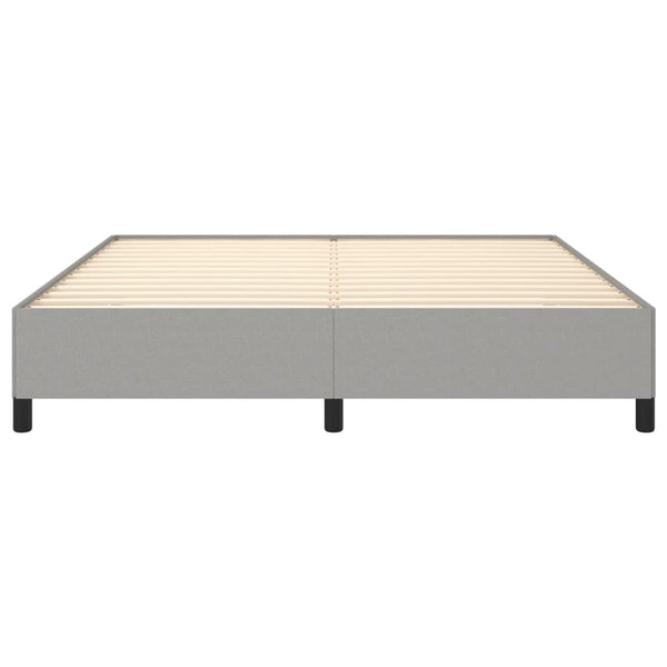 Sängynrunko vaaleanharmaa 180x200 cm Super King sametti