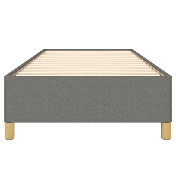 Sängynrunko ilman patjaa tummanharmaa 90x190cm Single kangas