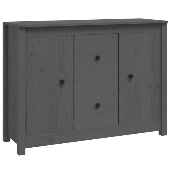 Senkki harmaa 100x35x74 cm täysi mänty