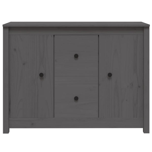 Senkki harmaa 100x35x74 cm täysi mänty