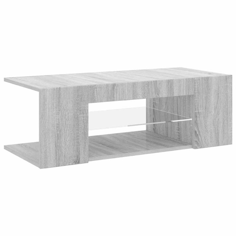 Harmaa tv-taso led-valoilla Jair 90x39x30cm