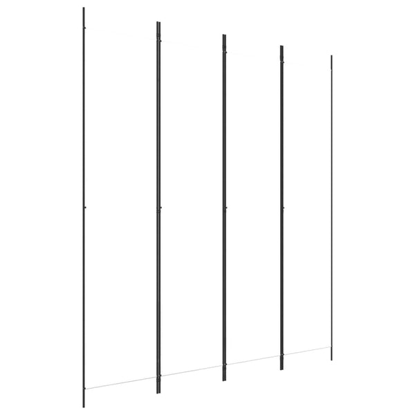 4-paneelinen Tilanjakaja valkoinen 200x220 cm kangas