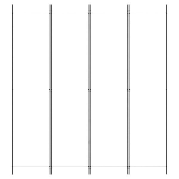 4-paneelinen Tilanjakaja valkoinen 200x220 cm kangas