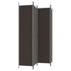 4-paneelinen Tilanjakaja ruskea 200x220 cm kangas