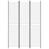 3-paneelinen Tilanjakaja valkoinen 150x220 cm kangas