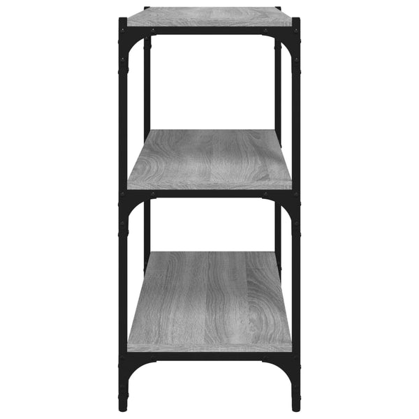 Kirjahylly harmaa Sonoma 60x33x70,5 cm tekninen puu ja teräs