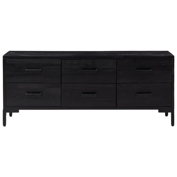 Säilytyskaappi musta 110x30x45 cm täysi mänty