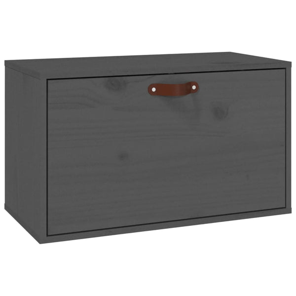Seinäkaappi harmaa 60x30x35 cm täysi mänty