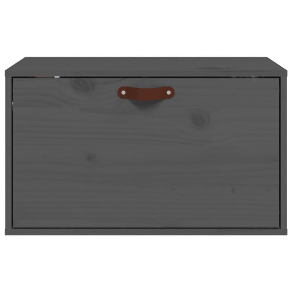 Seinäkaappi harmaa 60x30x35 cm täysi mänty