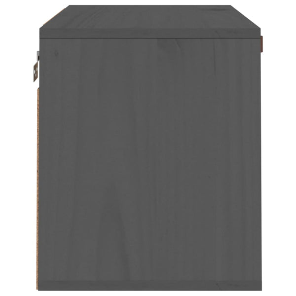 Seinäkaappi harmaa 60x30x35 cm täysi mänty