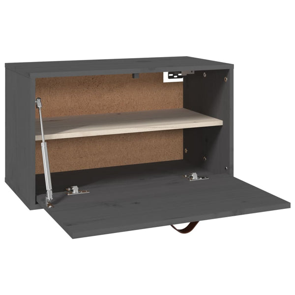 Seinäkaappi harmaa 60x30x35 cm täysi mänty