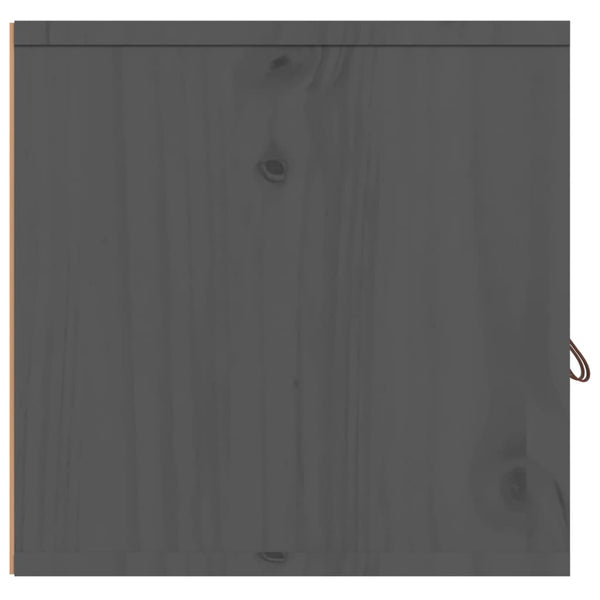 Seinäkaapit 2 kpl harmaa 60x30x30 cm täysi mänty