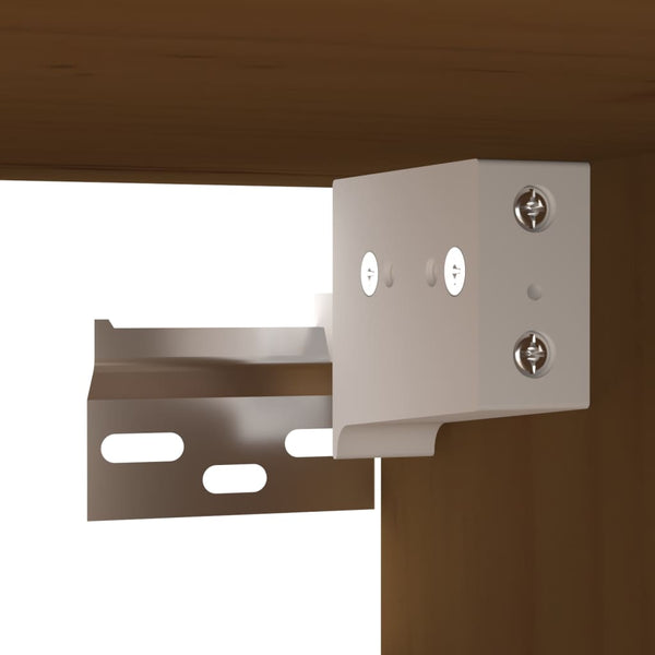 Seinäkaapit 2 kpl hunajanruskea 60x30x30 cm täysi mänty