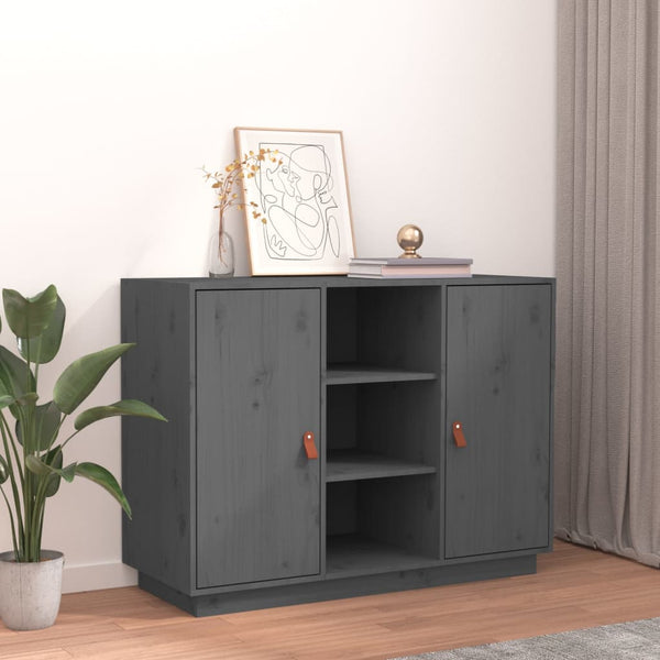 Senkki harmaa 100x40x75 cm täysi mänty