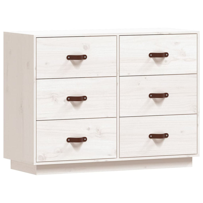 Valkoinen senkki Eudoxie 100x40x75cm (mänty)