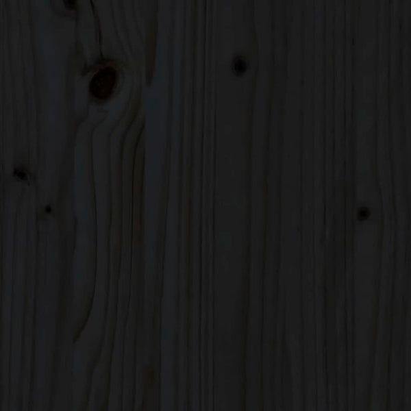 Senkki musta 100x40x75 cm täysi mänty