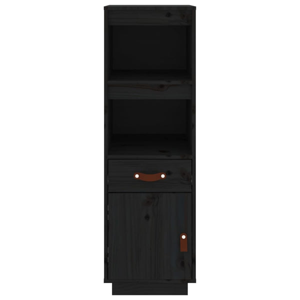 Kaappi musta 34x40x108,5 cm täysi mänty