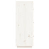 Kaappi valkoinen 34x40x108,5 cm täysi mänty
