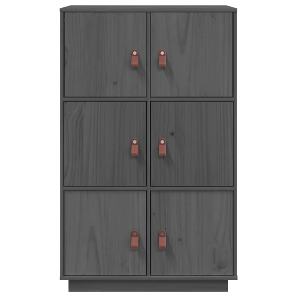 Kaappi harmaa 67x40x108,5 cm täysi mänty