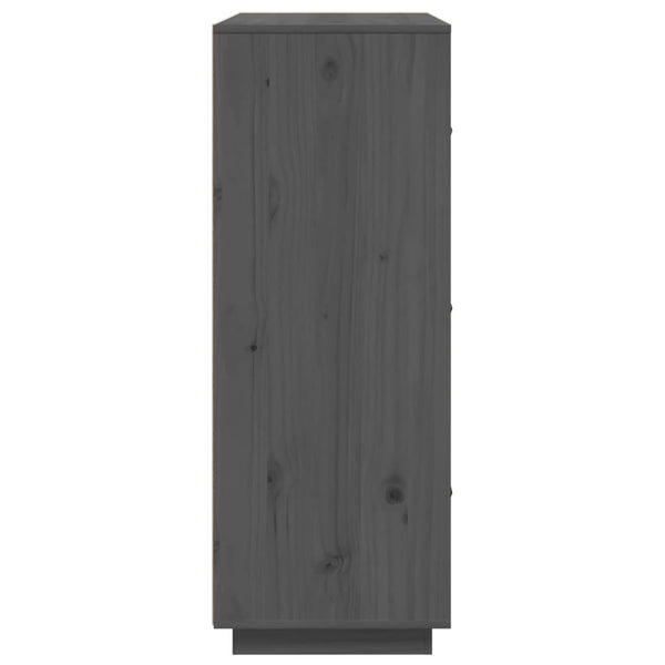 Kaappi harmaa 67x40x108,5 cm täysi mänty