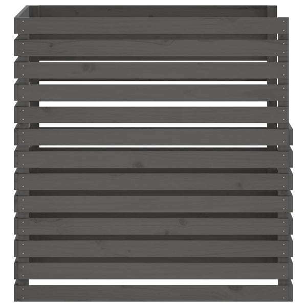 Komposti harmaa 100x100x102 cm täysi mänty