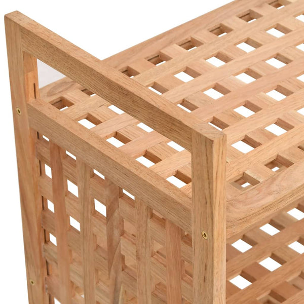 Kenkätelineet laatikolla 70x27x81 cm täysi pähkinäpuu