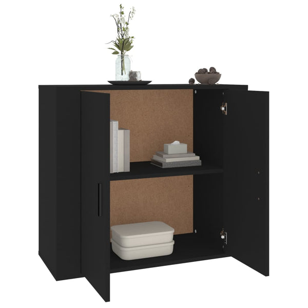 Senkki musta 80x33x70 cm tekninen puu