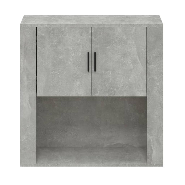 Betoninharmaa seinäkaappi Volea 80x33x80cm (puinen)