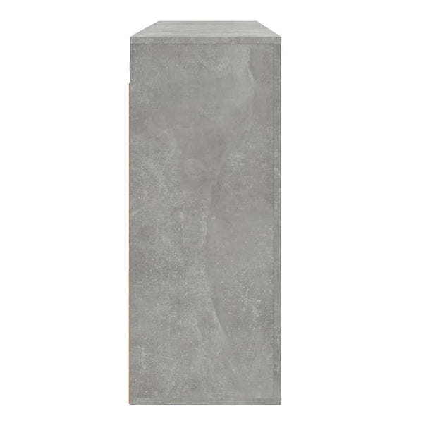 Betoninharmaa seinäkaappi Volea 80x33x80cm (puinen)