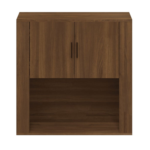 Seinäkaappi ruskea tammi 80x33x80 cm tekninen puu