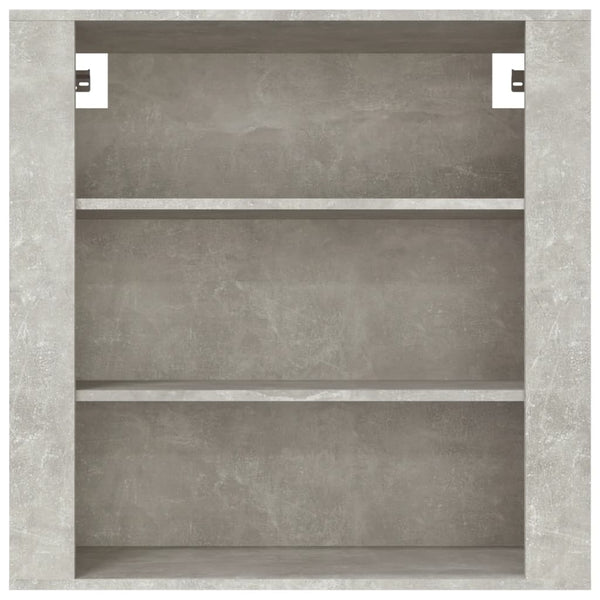 Seinäkaappi betoninharmaa 80x33x80 cm tekninen puu