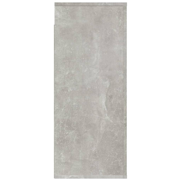 Seinäkaappi betoninharmaa 80x33x80 cm tekninen puu