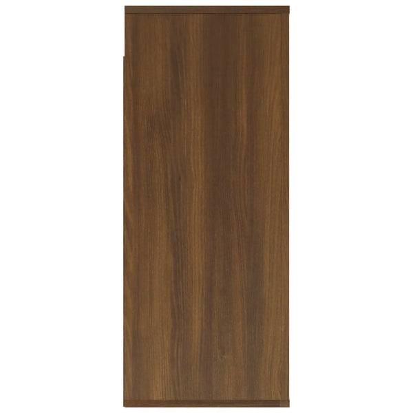 Seinäkaappi ruskea tammi 80x33x80 cm tekninen puu