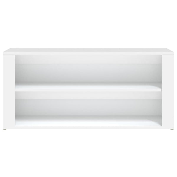 Kenkäteline valkoinen 100x35x45 cm tekninen puu