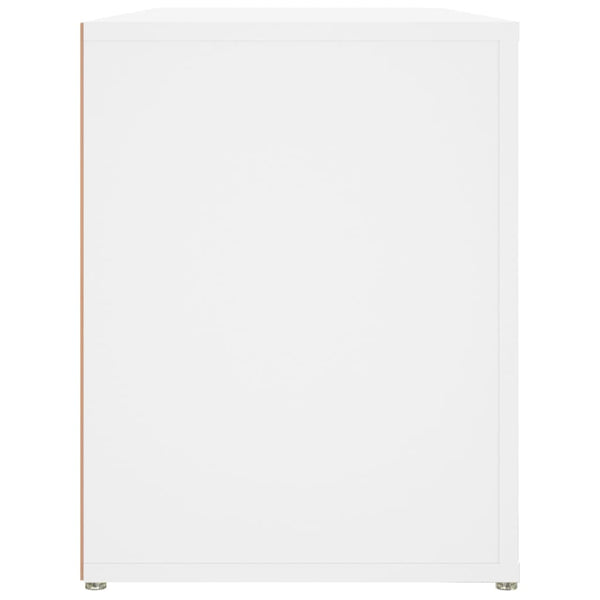 Kenkäteline valkoinen 100x35x45 cm tekninen puu