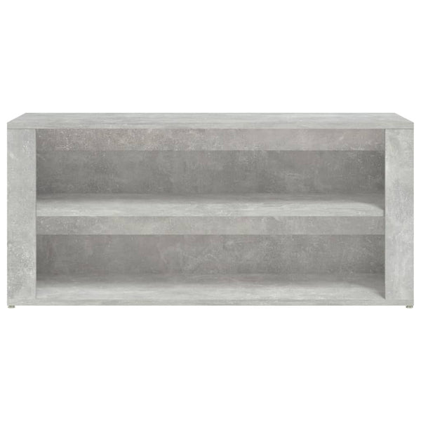 Kenkäteline betoninharmaa 100x35x45 cm tekninen puu