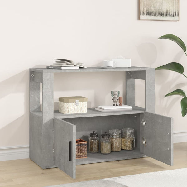 Senkki betoninharmaa 80x30x60 cm tekninen puu