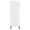 Kenkäteline korkeakiilto valkoinen 40x36x105 cm tekninen puu