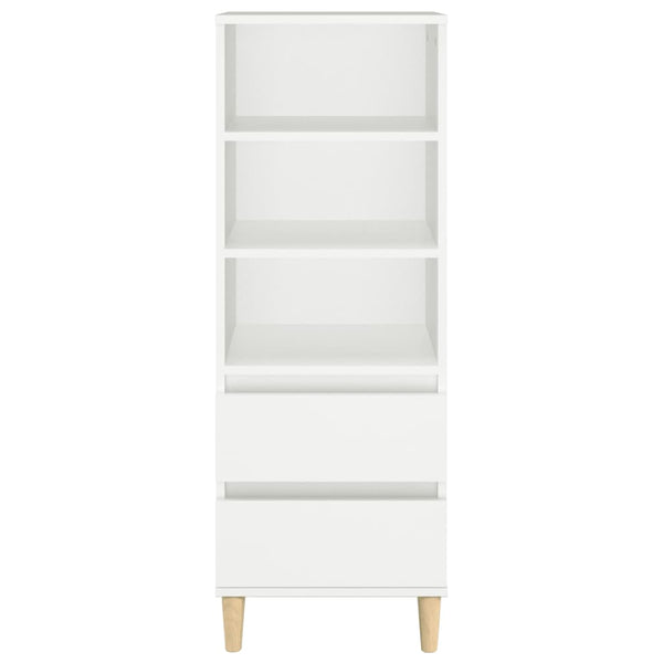 Kaappi valkoinen 40x36x110 cm tekninen puu