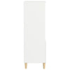 Kaappi valkoinen 40x36x110 cm tekninen puu