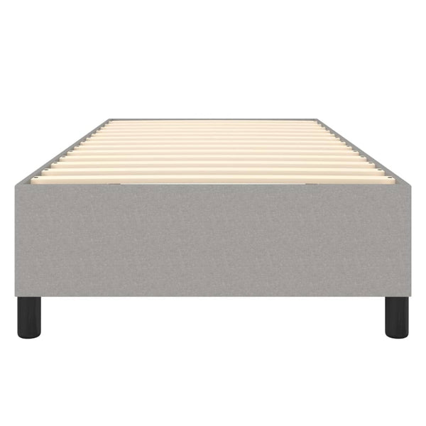 Sängynrunko vaaleanharmaa 90x190 Single kangas